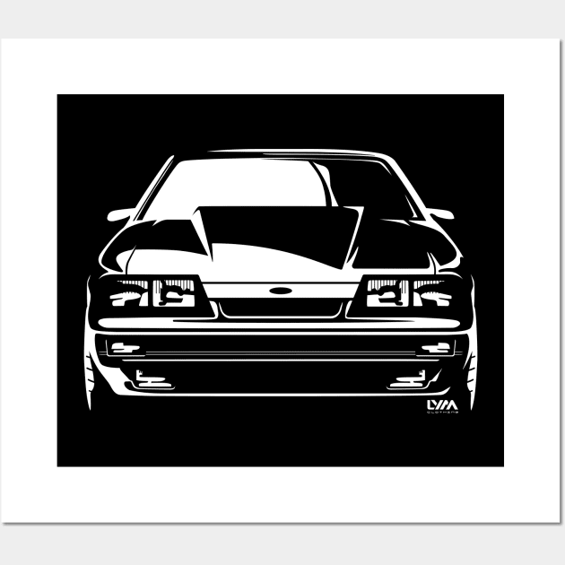 Foxbody 5.0 Ford Mustang 4 Eye Wall Art by LYM Clothing